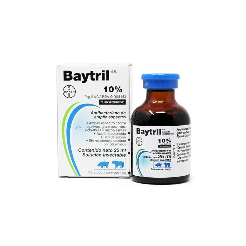 Baytril Inyectable 10%