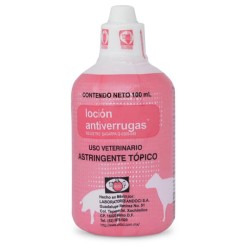 Loción antiverrugas